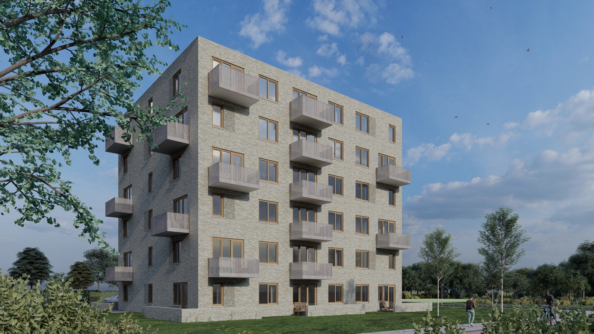 2022 49 B2 impressie voorkant appartementen